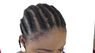 How to cornrow your own hair Braiding cornrows for beginners [upl. by Mignon]