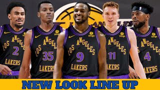 LOS ANGELES LAKERS NEW LOOK UPDATED AND COMPLETE LINE UP FOR 20242025 NBA SEASON [upl. by Wilton]