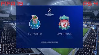 FIFA 19  FC Porto vs Liverpool Gameplay Champions League [upl. by Berman387]