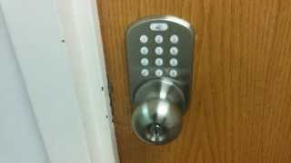 How to unlock an electronic combination lock on a door [upl. by Blaine]