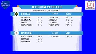 Cricket North West  CNW Mens First Grade  Round 10  Ulverstone v Sheffield [upl. by Retrac451]