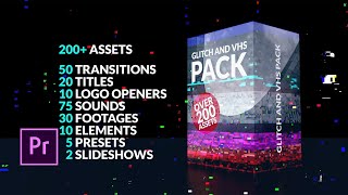 200 Glitch Pack  Premiere Pro Template  VideoHive [upl. by Wally]