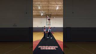 Navarro cheer partner stunt sportshorts acro cheer stunts fitness gym motivation [upl. by Kristie]