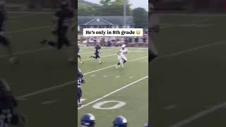 He scored on the first play of the high school varsity season 🔥 shorts [upl. by Elleoj]