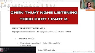 MAX ĐIỂM NGHE LISTENING TOEIC PART 1 PART 2  MS THẮM TOEIC [upl. by Akitan]