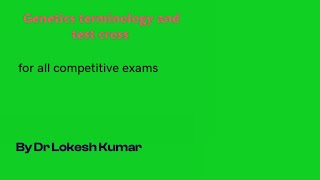 Genetics terminology [upl. by Myrtle]
