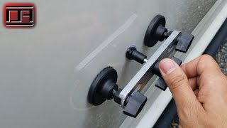 Paintless Dent Removal PDR Using the Harbor Freight Crossbar Dent Repair Kit [upl. by Saunderson]