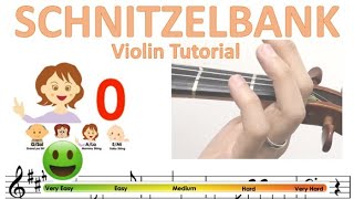 Schnitzelbank  German Folk Song Sheet Music and Easy Violin Tutorial [upl. by Arrio]