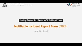 How to submit a Notifiable Incident Form [upl. by Euqinahc]