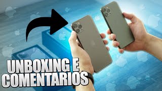 iPHONE 11 PRO e 11 PRO MAX  UNBOXING e COMENTÁRIOS [upl. by Cas]