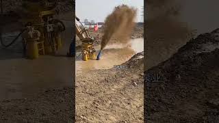 This excavator desilting pump looks quite scary Its swallowing power is terrifying and chilling [upl. by Londoner682]