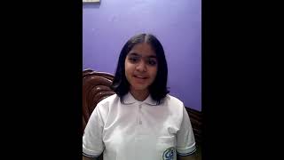 Grade 7 Divyanshi Kalhans Poem Recitation of a poem EQUIPMENT [upl. by Opaline]