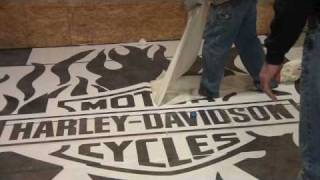 DecoCrete Supply Harley Davidson Logo [upl. by Olvan187]