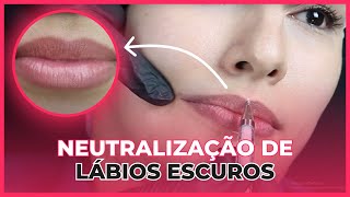 Micropigmentação Labial  Neutralização de Lábios Escuros [upl. by Amihc]