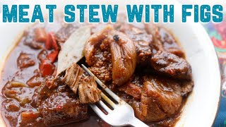 PERFECT STEW Recipe from my FIRST BOOK Meat Stew with Figs 😍Sister of Beef Bourguignon and Tajin [upl. by Drucilla]