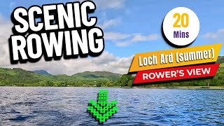 Loch Ard Scenic Row  20Minute Rowers View in 4K  RowAlong Virtual Experience [upl. by Gneh]