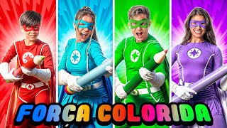 PRISMÁGICOS SUPERHERÓIS do GATO GALACTICO  Música Força Colorida [upl. by Ebarta]