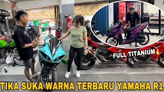 YAMAHA R1 PASANG LAUNCH CONTROL SAMA MODIF VARIO FULL BAUT TITANIUM‼️ [upl. by Thetisa]