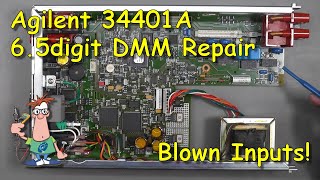 No106  4th Agilent 34401A 65 digit Multimeter Repair [upl. by Notsniw]