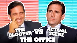 The Office Bloopers VS Actual Scene Part Two  Comedy Bites [upl. by Hcir889]