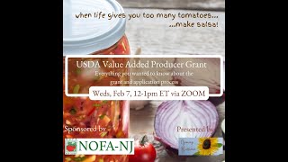 ValueAdded Producers Grant Informational Webinar February 2024 [upl. by Rechaba]