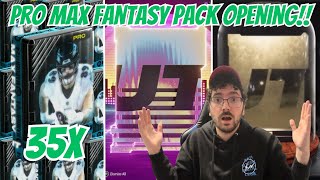 35X PRO MAX FANTASY PACK OPENING IN MADDEN 24 PACK BATTLE VS GIRLFRIEND [upl. by Wrennie]