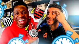 VINICIUS vs DjMaRiiO  ¿CUÁNTOS EQUIPOS BRASILEÑOS PUEDES NOMBRAR [upl. by Netsruk903]