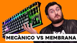 Teclado Mecánico VS Membrana ¿Cuál es Mejor [upl. by Yrellav]