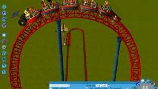 Dragster Stuck at the Top  RCT3 Version [upl. by Photima676]