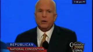 John McCain Addresses The RNC [upl. by Merrily89]