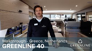 Greenline 40 walkthrough  Greece  Netherlands  Yacht Partners International [upl. by Nhepets542]