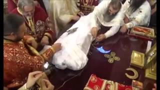 Changing of Robes for Incorrupt Serbian Orthodox King St Milutin [upl. by Yna]