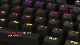 Tastatura mecanica Trust GXT 863 MAZZ  flancoro [upl. by Haidebez]