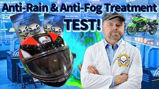 Testing Bikers Run Antifog amp Antirain Visor Treatment [upl. by Yeaton]