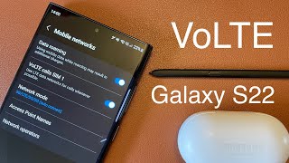 How to Set up VoLTE Samsung Galaxy S22 [upl. by Gabbey273]