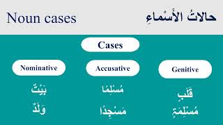 Noun حالاتُ الأَسْماءِ I Nominative case I Accusative case I Genitive case I Exceptions in nouns I [upl. by Oivalf]