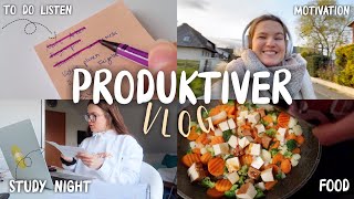 Produktiver Vlog  Uni Study night Ausbildungs Update neues Hobby [upl. by Cherrita]