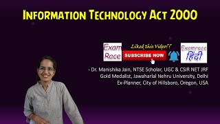 Information Technology Act 2000  Chapters Sections Basis Schedules  GS  UPSC Latest NET JRF [upl. by Olbap218]