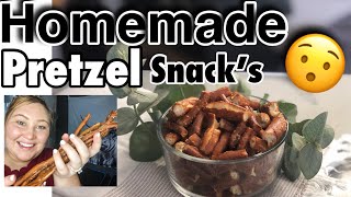 Homemade Crunchy Pretzel Rods  Snack Food  Sylvia And Koree Bichanga [upl. by Esydnac]