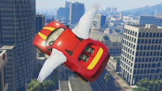 FLYING CARS 420 GTA 5 Funny Moments [upl. by Eerrehc859]