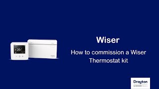 Wiser  how to commission a Wiser Thermostat kit [upl. by Nospmoht]