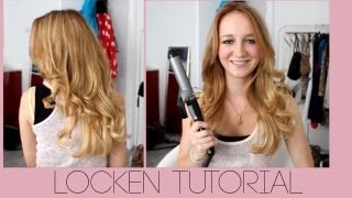 LOCKENTUTORIAL  OUTTAKES  Große Locken mit dem Lockenstab [upl. by Vlad]