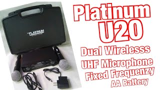 Platinum U20 UHF Dual Wireless Microphone [upl. by Rog]