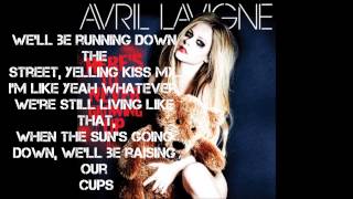 Avril Lavigne  Heres To Never Growing Up lyrics [upl. by Mou587]