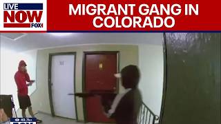 Heavilyarmed migrant gang takes over apartment building in Colorado [upl. by Aikar]