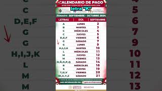 calendario de PAGOS de SEPTIEMBRE 2024 letra H I J K  ¿Cuando pagan la pension bienestar [upl. by Rew328]