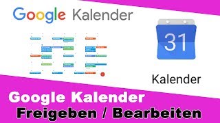 Gmail Kalender freigeben einrichten I Google Kalender gemeinsam nutzen [upl. by Neroc]