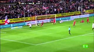 Iker Casillas Super parada vs Sevilla Great Save 17 12 2011 YouTube [upl. by Htez]