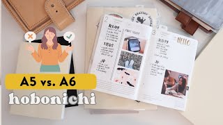 A5 v A6 Hobonichi Planners [upl. by Leacim]