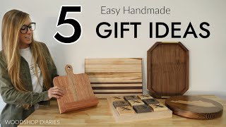 5 Handmade Woodworking Gift Ideas to Make amp Give This Season [upl. by Hsakaa]